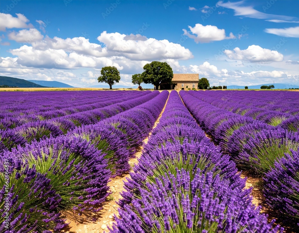 Naklejka premium Dreamy Lavender Fields