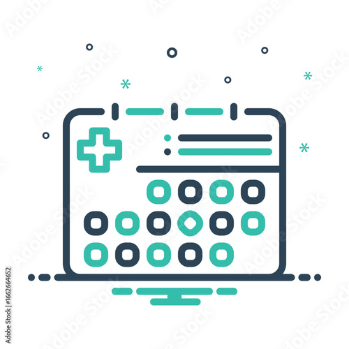 Mix icon for treatment schedule