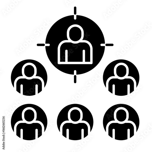 Target Audience  Icon Element For Design