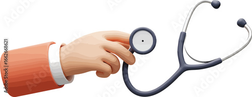 Doctor s hand holding stethoscope for medical checkup