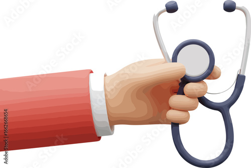 Doctor s hand holding stethoscope medical care concept