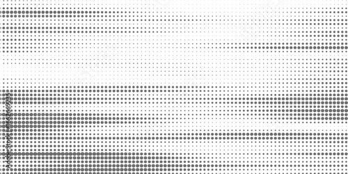 Set of halftone dots gradient pattern texture isolated on white background. Straight dotted spots using halftone circle dot raster texture. Vector blot half tone collection.
