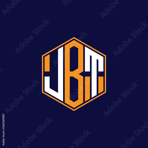 Modern Hexagon Monogram Logo Design – Geometric Lettermark Vector Template