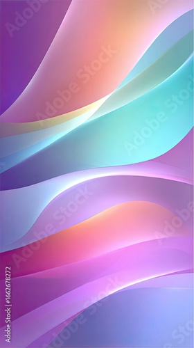 Abstract, flowing, vibrant colors, soft lines