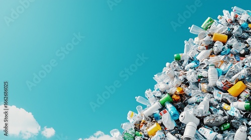 Large stockpile of agricultural waste destined for biomass recycling energy plant