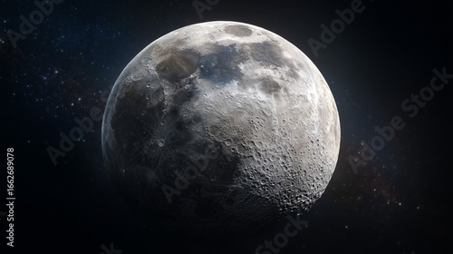 full moon in the night sky