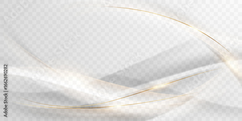 white background design With luxurious golden effect elements. Vector illustration