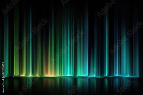 Abstract aurora borealis display