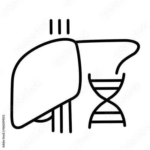 Hepatologist icon vector