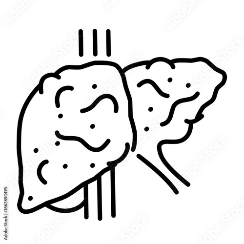 Hepatologist icon vector
