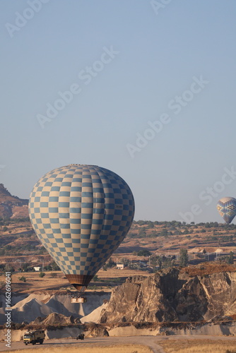 Balloons sky landscape. Hot air balloons. High quality 4k footage