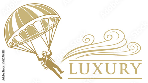 Luxury skydiving adventure experience with parachute jump and extreme sport activity for adrenaline seekers