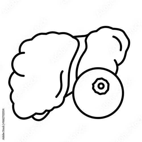 Liver diseases icon vector