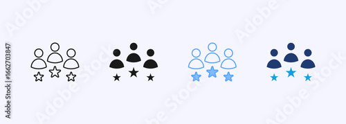 Experts Icon Set Multiple Style Collection