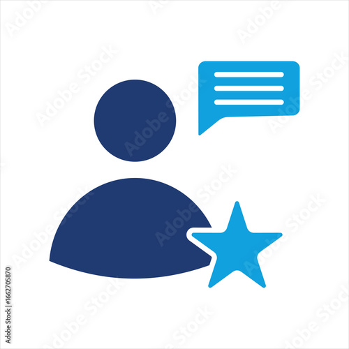 Specialist Flat Blue Icon