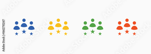 Experts Icon Set Color Multiple Style Collection