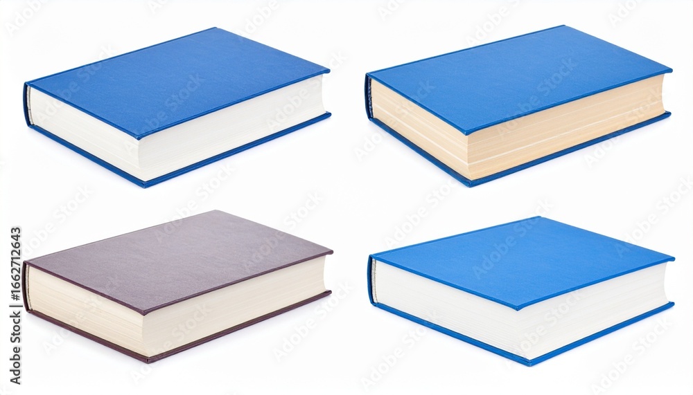 Fototapeta premium stack of blue books