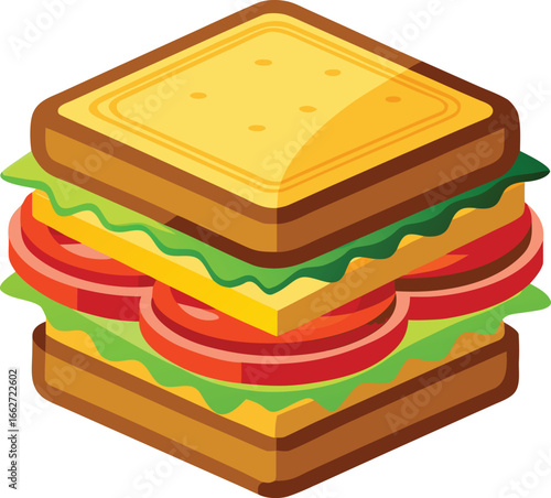 Sandwich with layers