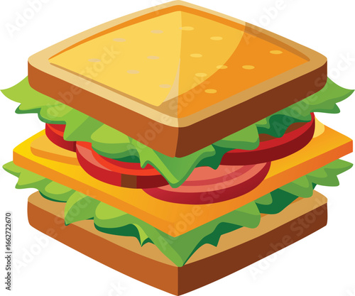 Sandwich with layers