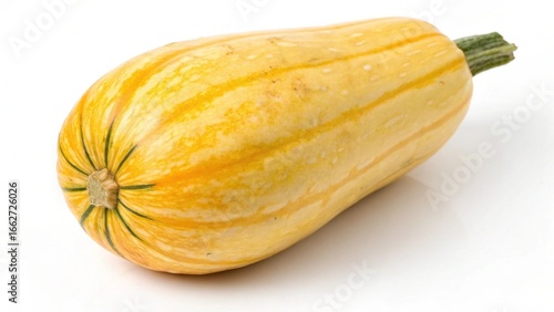  Spaghetti squash with stripes on white yellow squash