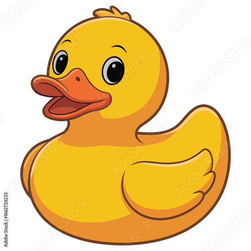 rubber duck isolated on white