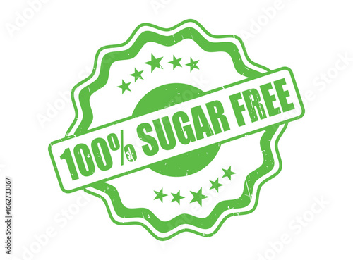 100% SUGAR FREE Rubber Stamp Seal with a Decorative Border