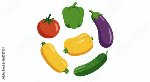 Fresh colorful vegetables illustration celebrating world vegetarian day with healthy lifestyle and nature awareness