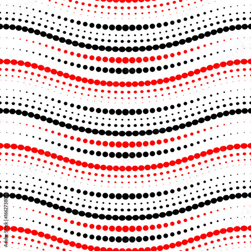 seamless geometric pattern of circles, vector, halftone 