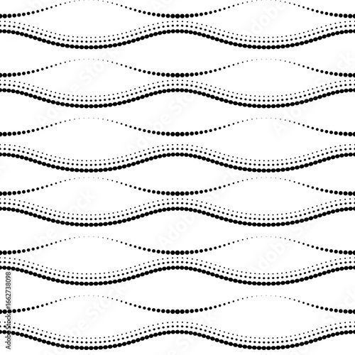 seamless geometric pattern of circles, vector, halftone 