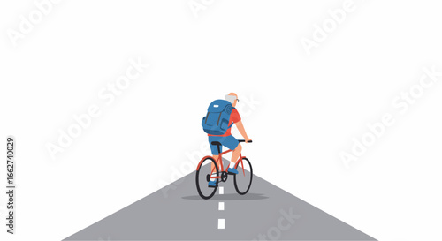 man riding a bike