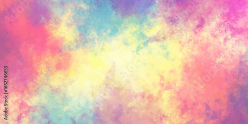 Abstract cloudy sky background. Abstract colorful watercolor background. Vintage style. Hand painted texture. creative blur, smoky background. Cloudy concept with dark color splash design. banner, art
