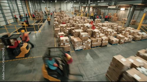 Time Lapse Warehouse Operations Transportation