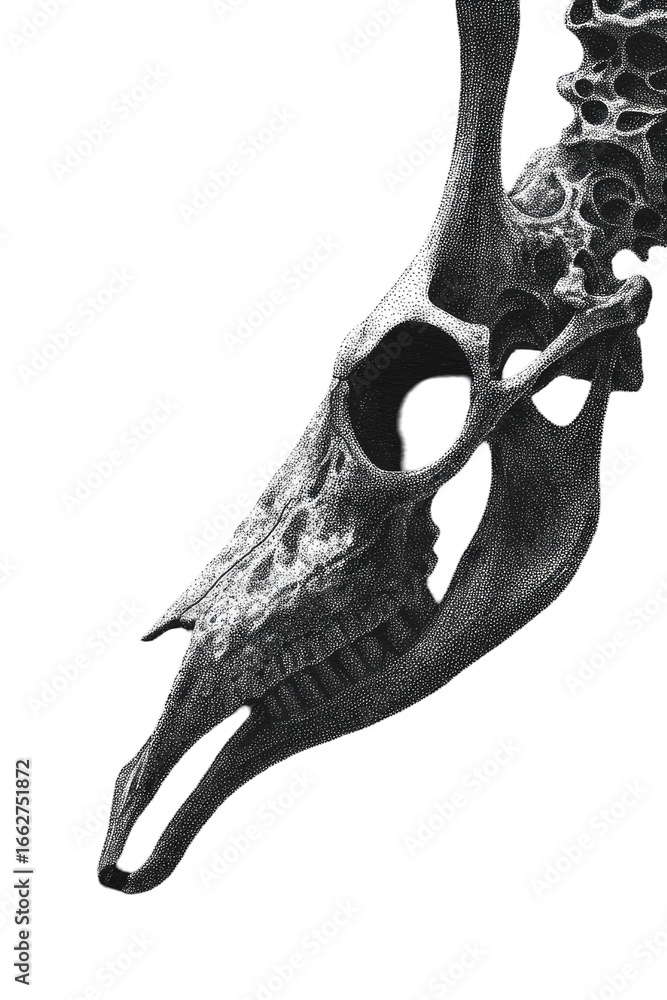 Fototapeta premium Close-up of a giraffe skull