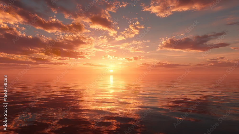 Obraz premium sun down views ai images