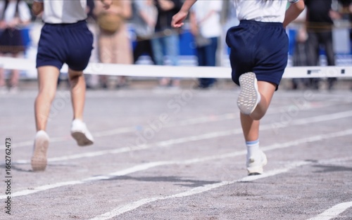 運動会の徒競走