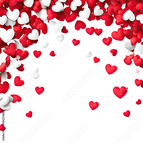 Hearts falling on black (1)