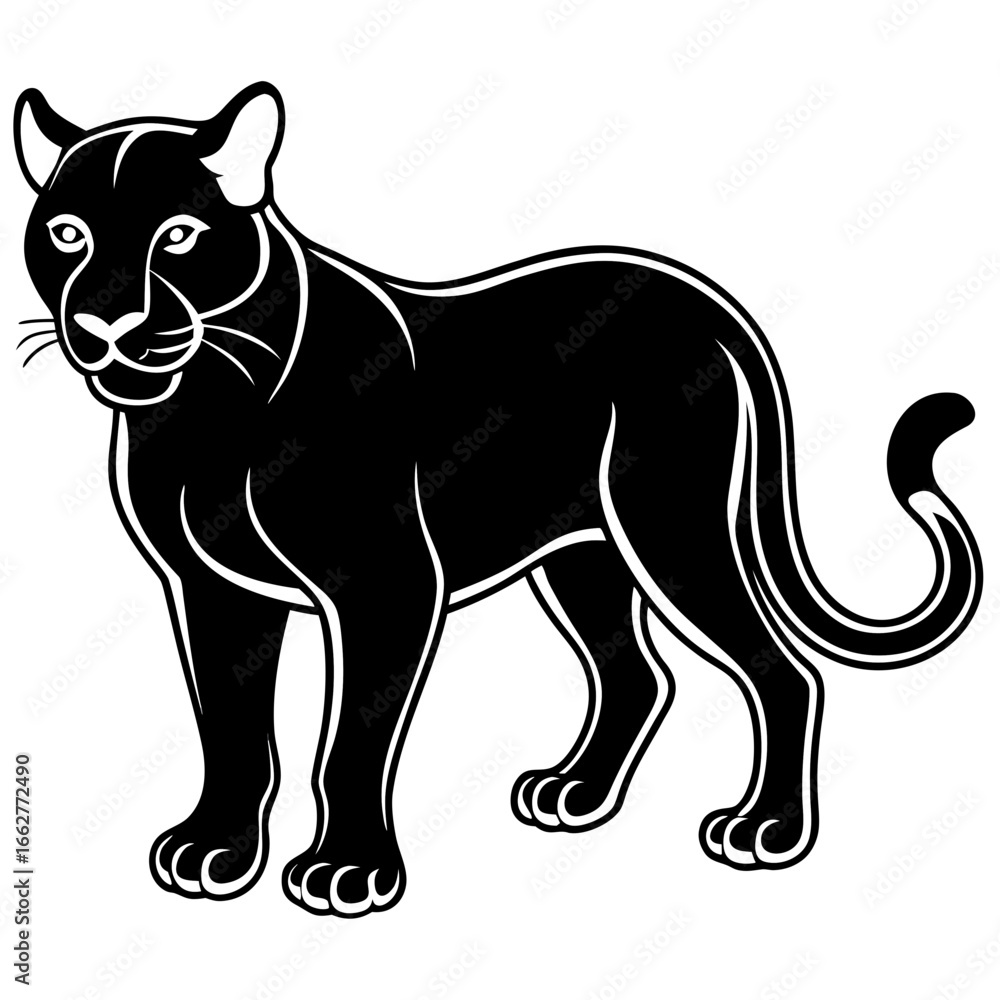 Obraz premium Snow leopard vector