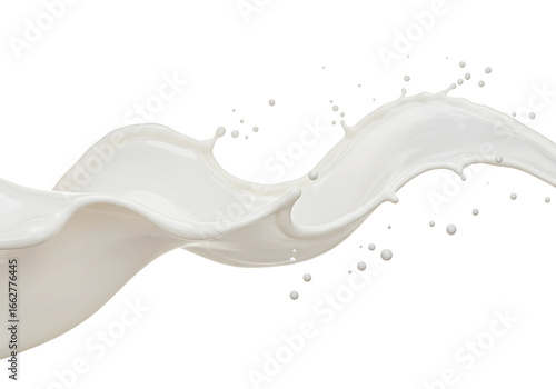 Fresh Milk Splash Closeup