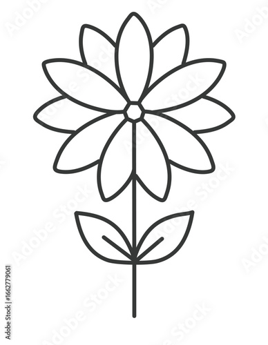 Wedding flower outline. Event décor