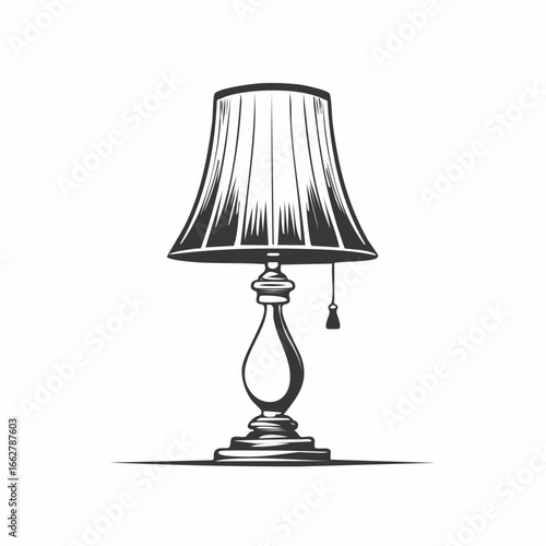 Table lamp vintage engraving style elegant home decor classic lighting high quality professional