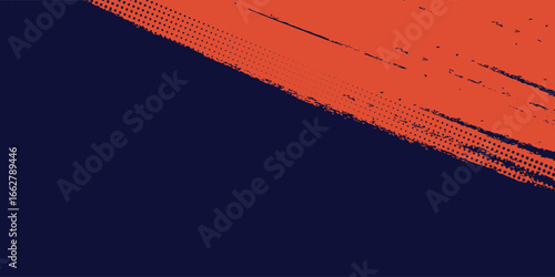 Abstract speed lines style orange color halftone banner design template. Vector illustration. eps10