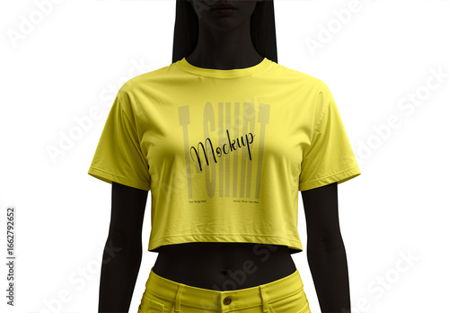 Women’s T-Shirt Mockup for Fashion Design