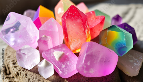 multi colored gemstones