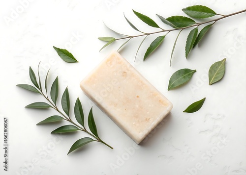 Wallpaper Mural Plain Soap Bar Mockup in Flatlay Style Torontodigital.ca