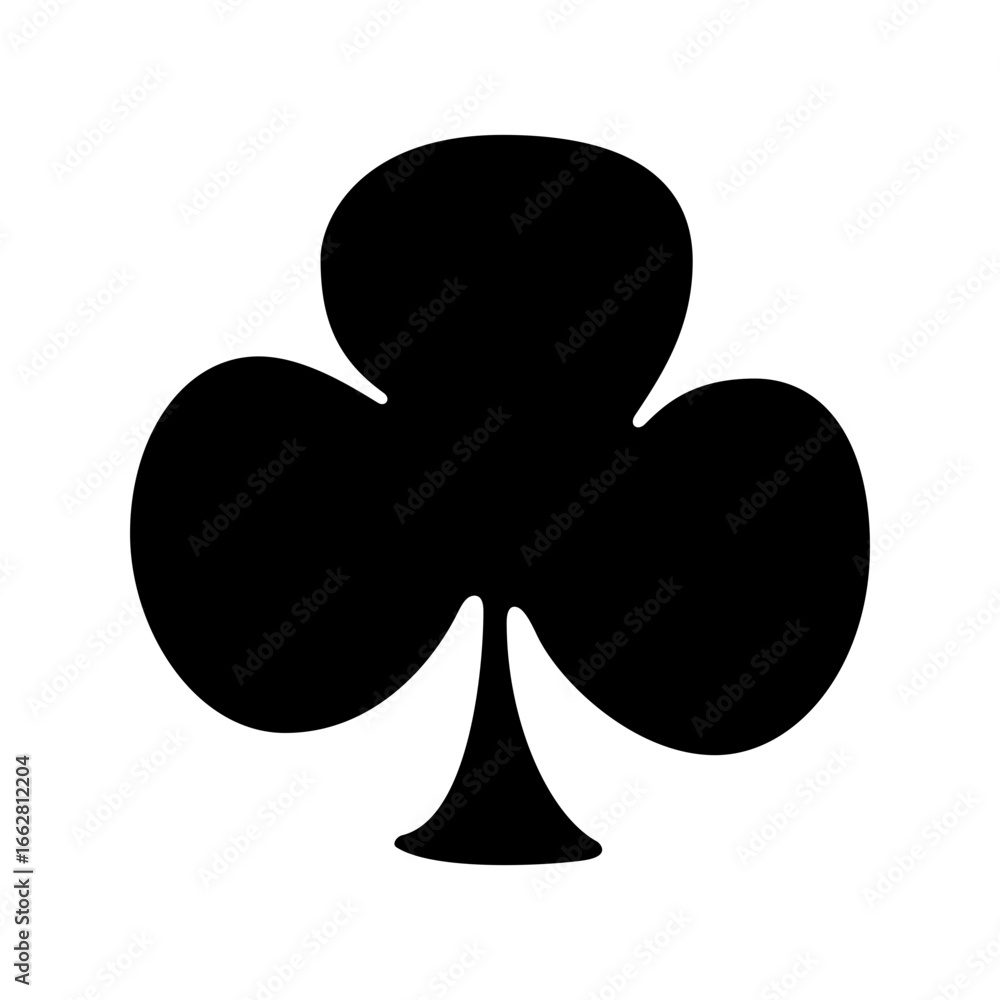 Fototapeta premium Club Playing Card Symbol
