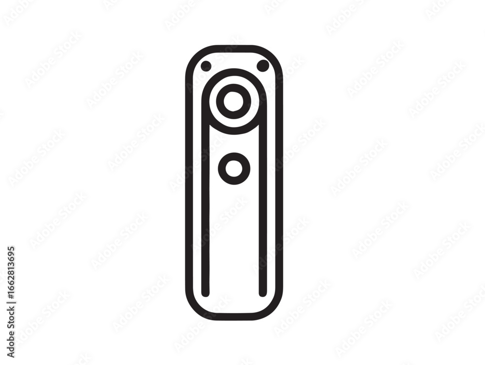 Fototapeta premium Sleek outlined vector stock image showing electric can opener device