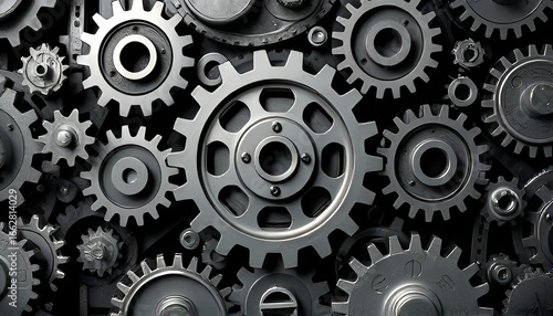 Wallpaper Mural abstract background with gears Torontodigital.ca