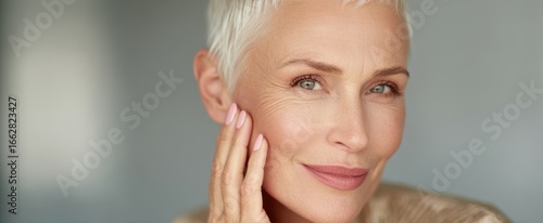 The stunning portrait of a confident woman showcasing graceful beauty and elegance.