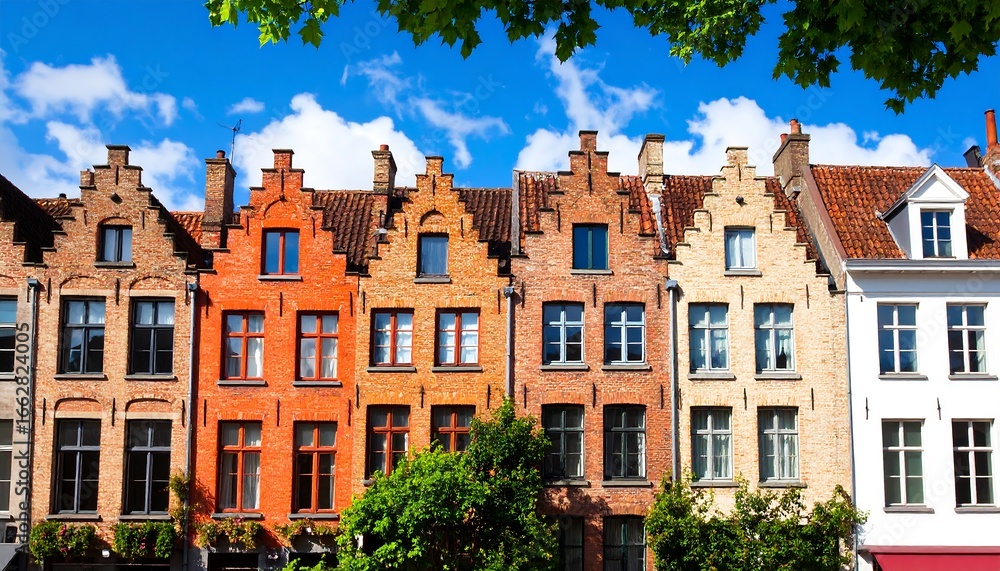 Fototapeta premium Colorful European Townhouses