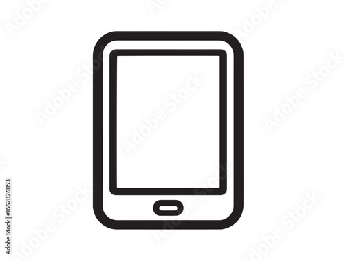 Stylish stock illustration showing slim e reader vector design
